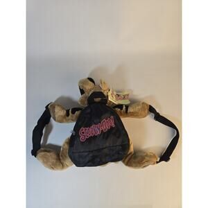 SCOOBY DOO Vintage Plush Mini Backpack Stuffed Dog Cartoon Network RARE